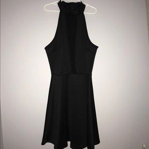 Mesh High Neck Dress